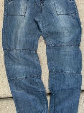 life in progress Washed Blue Relaxed Denim Jogger
